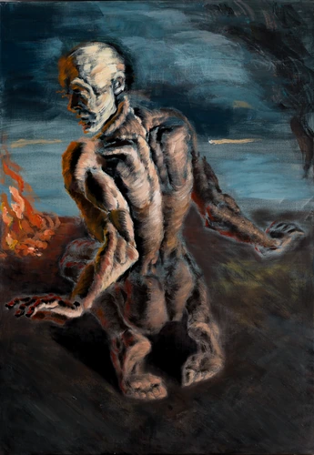 Man by the fire