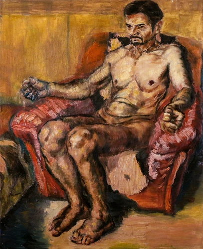 Sitting man