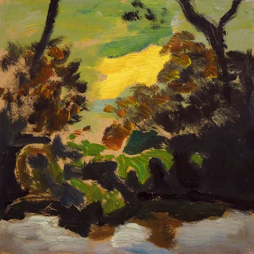 Sunset at the Sekčov stream