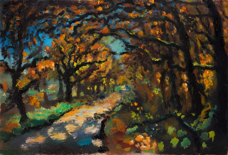 An autumn road in Jelenec II