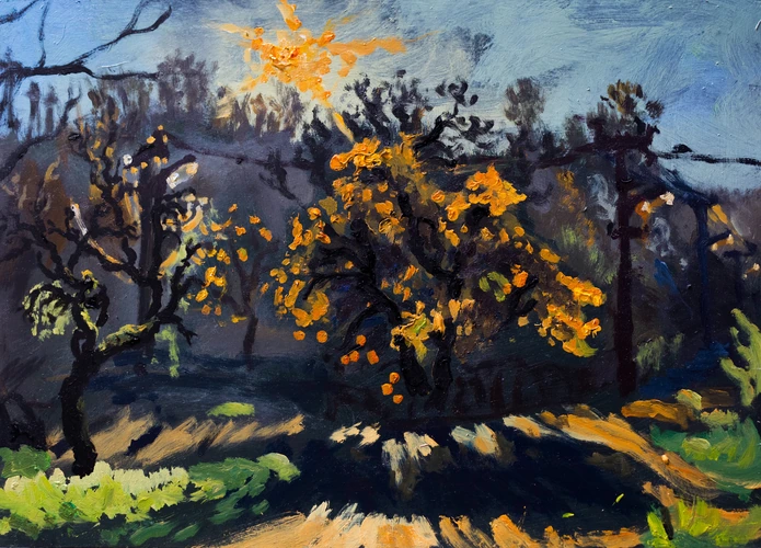 Autumn by the dormitory in Kremnica
