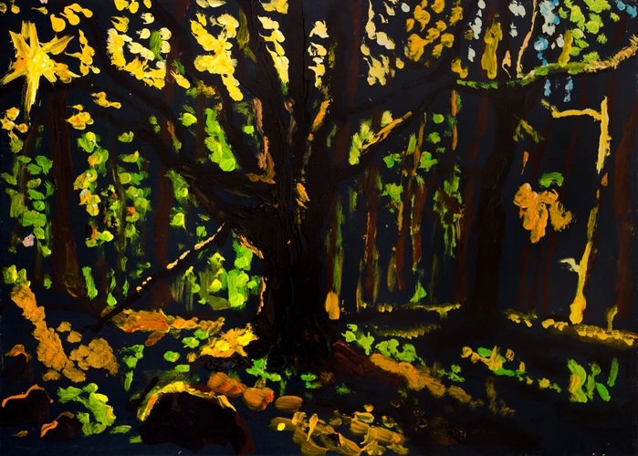 Summer sunset deep in the forest in Kremnica