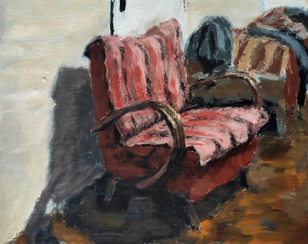 The old pink chair in Kajňa